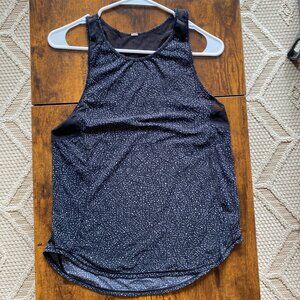 Lululemon Sculpt Tank II Black & White Mesh Detail Sleeveless Top – Size Small